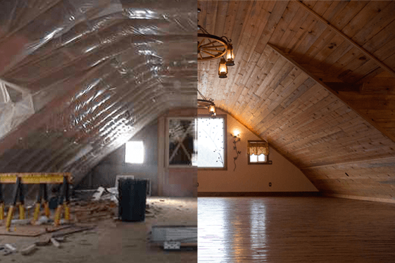 loft-before-and-after image Barn Loft